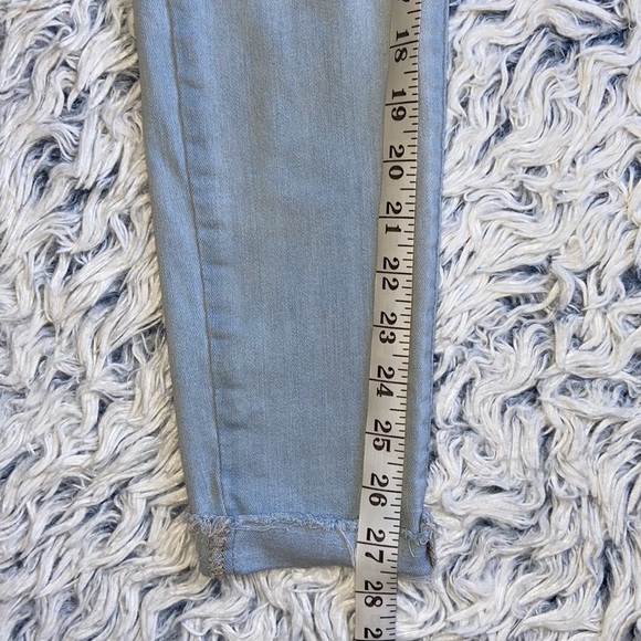 PacSun Super Stretch Distressed Blue Ankle Jegging Size 25 - Picture 9 of 10